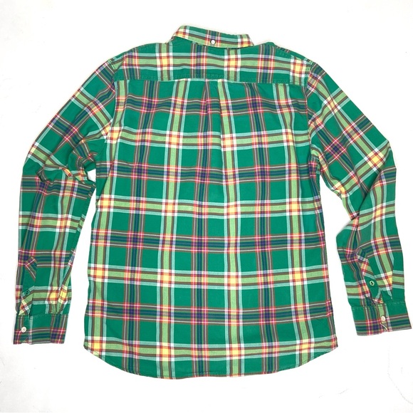 Vans Green Plaid Button Down Long Sleeve Shirt - Picture 6 of 13